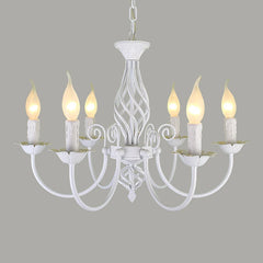 Retro Industrial Chandelier Light 3/4/5/6 heads European Wrought Iron Lamps For Living Room Bar Restaurant E14 Lustre Luminaria