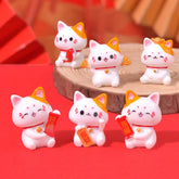 Micro Landscape Ornaments, Cute Lucky Cat Resin Crafts, Car Center Console Ornaments, Home Decoration Gifts