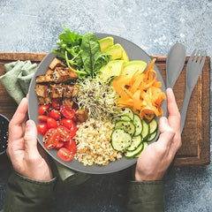 New 16 Pieces/set of Non Fragile Meal Plates, Wheat Straw Dishes, Tableware Set, Microwave Dishwasher, Safe, Reusable Tableware