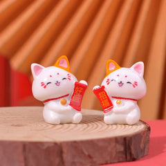 Micro Landscape Ornaments, Cute Lucky Cat Resin Crafts, Car Center Console Ornaments, Home Decoration Gifts