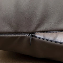 Luxury Tech Fabric Sofa Cushion Waterproof Faux Leather Wash-Free Pillow for Living Room Bedroom Bedside and Lumbar Support