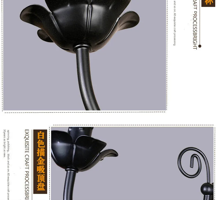 Retro Industrial Chandelier Light 3/4/5/6 heads European Wrought Iron Lamps For Living Room Bar Restaurant E14 Lustre Luminaria