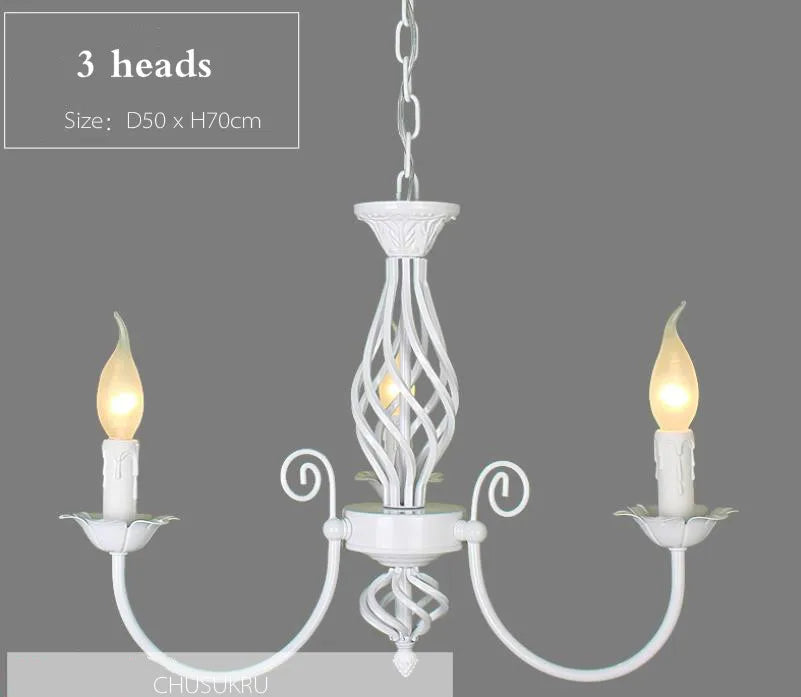 Retro Industrial Chandelier Light 3/4/5/6 heads European Wrought Iron Lamps For Living Room Bar Restaurant E14 Lustre Luminaria