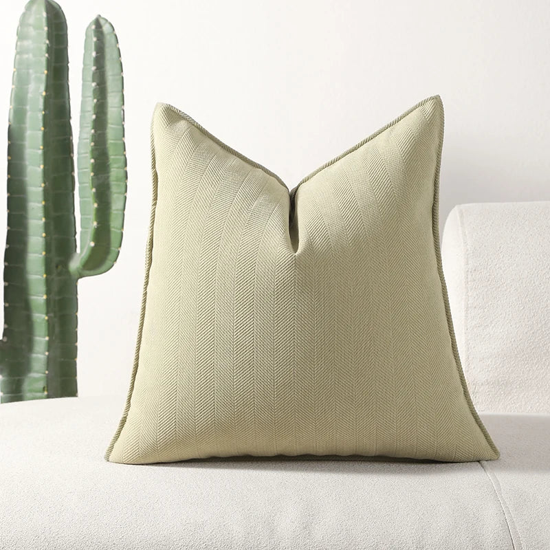 MACT Decorative Pillow Covers Soft Chenille Couch Throw Pillow Cushion Covers with Elegant Design for Sofa Bedroom Living Room