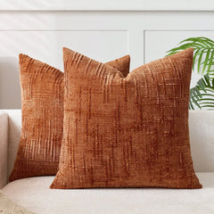 1pcs Khaiki Chenille Cushion Cover 30x50CM Striped Geometric Throw Pillow Cover Decor Home Cushion for Sofa Bed Pillowcase