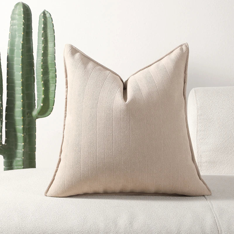 MACT Decorative Pillow Covers Soft Chenille Couch Throw Pillow Cushion Covers with Elegant Design for Sofa Bedroom Living Room