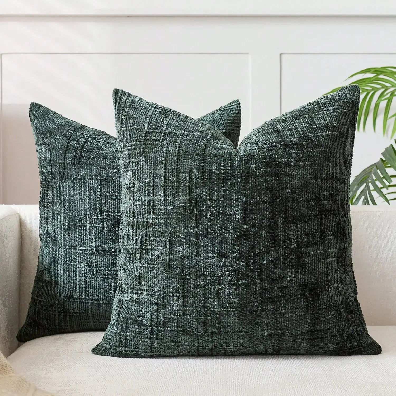 1pcs Khaiki Chenille Cushion Cover 30x50CM Striped Geometric Throw Pillow Cover Decor Home Cushion for Sofa Bed Pillowcase