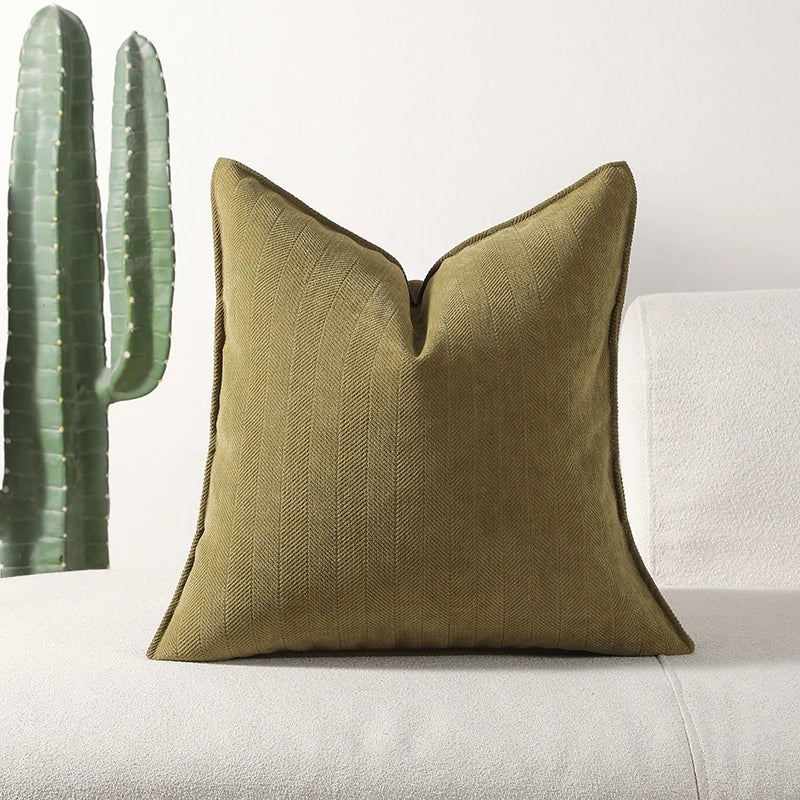 MACT Decorative Pillow Covers Soft Chenille Couch Throw Pillow Cushion Covers with Elegant Design for Sofa Bedroom Living Room