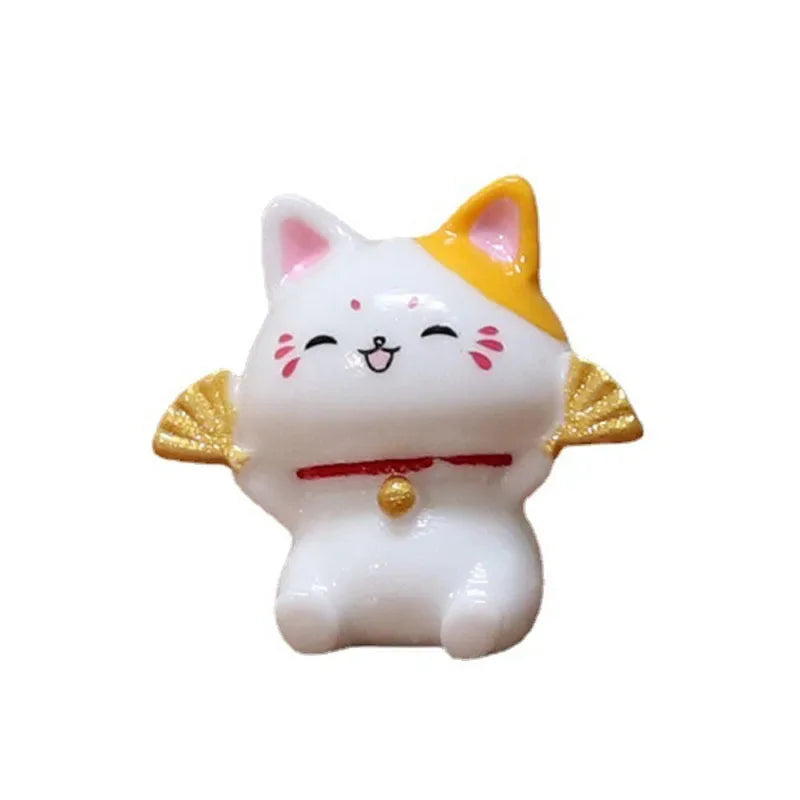 Micro Landscape Ornaments, Cute Lucky Cat Resin Crafts, Car Center Console Ornaments, Home Decoration Gifts