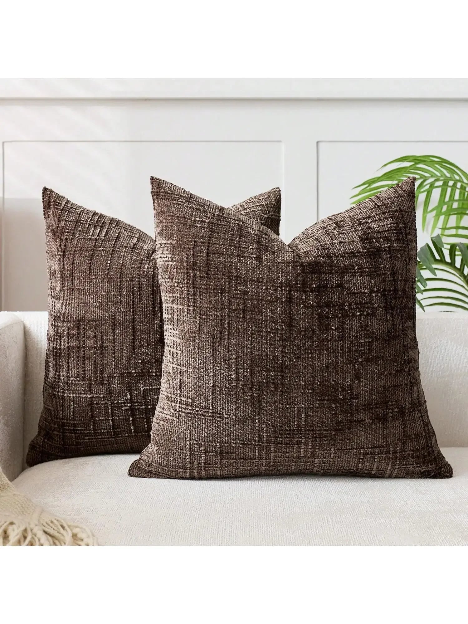1pcs Khaiki Chenille Cushion Cover 30x50CM Striped Geometric Throw Pillow Cover Decor Home Cushion for Sofa Bed Pillowcase
