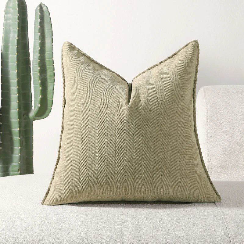 MACT Decorative Pillow Covers Soft Chenille Couch Throw Pillow Cushion Covers with Elegant Design for Sofa Bedroom Living Room