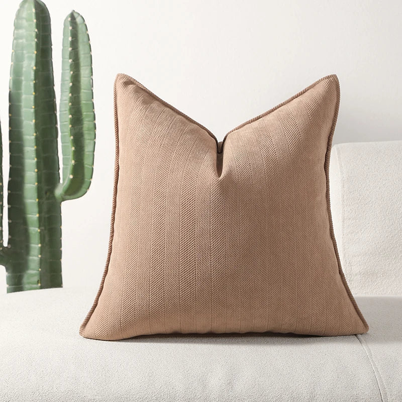 MACT Decorative Pillow Covers Soft Chenille Couch Throw Pillow Cushion Covers with Elegant Design for Sofa Bedroom Living Room