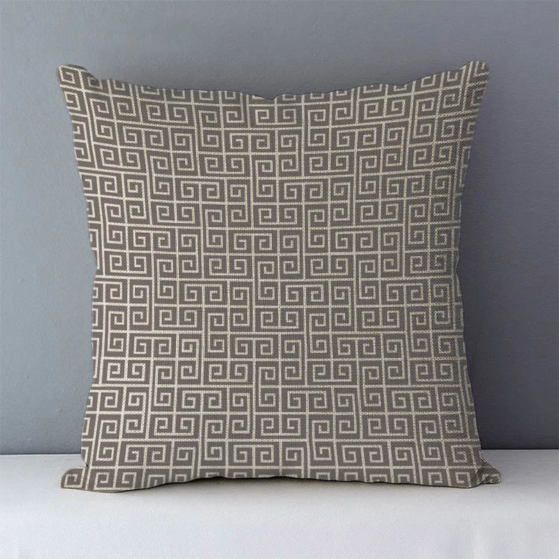 Cozy Cushion Cover Black Geometric printed European Retro home decorative Pillow case for sofa/bed square Pillowcase 45x45cm YLA