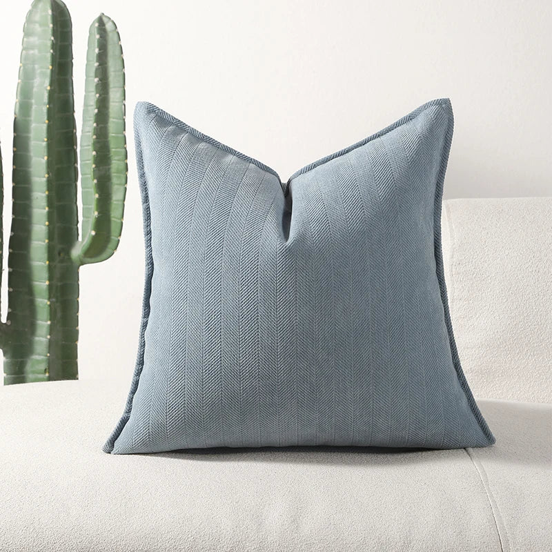 MACT Decorative Pillow Covers Soft Chenille Couch Throw Pillow Cushion Covers with Elegant Design for Sofa Bedroom Living Room