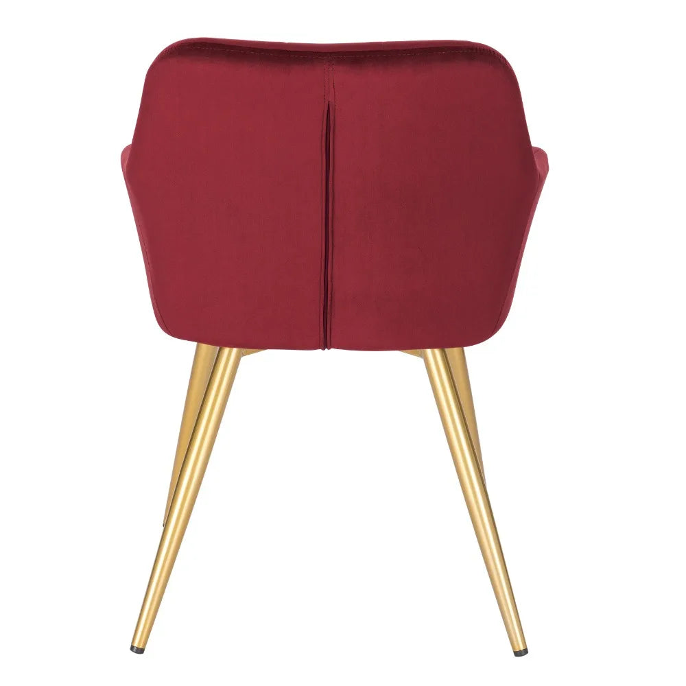 1PC Dining Chair Steel Legs Tub Chair Armchair Backrest Leisure Counter Lounge Living Room Chair Restaurant Kitchen Furniture
