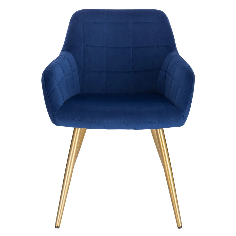 1PC Dining Chair Steel Legs Tub Chair Armchair Backrest Leisure Counter Lounge Living Room Chair Restaurant Kitchen Furniture
