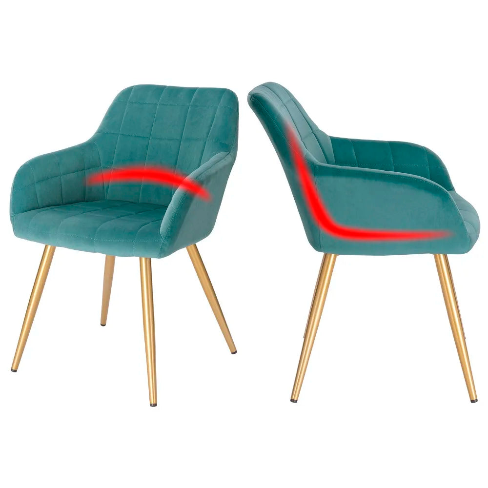 1PC Dining Chair Steel Legs Tub Chair Armchair Backrest Leisure Counter Lounge Living Room Chair Restaurant Kitchen Furniture