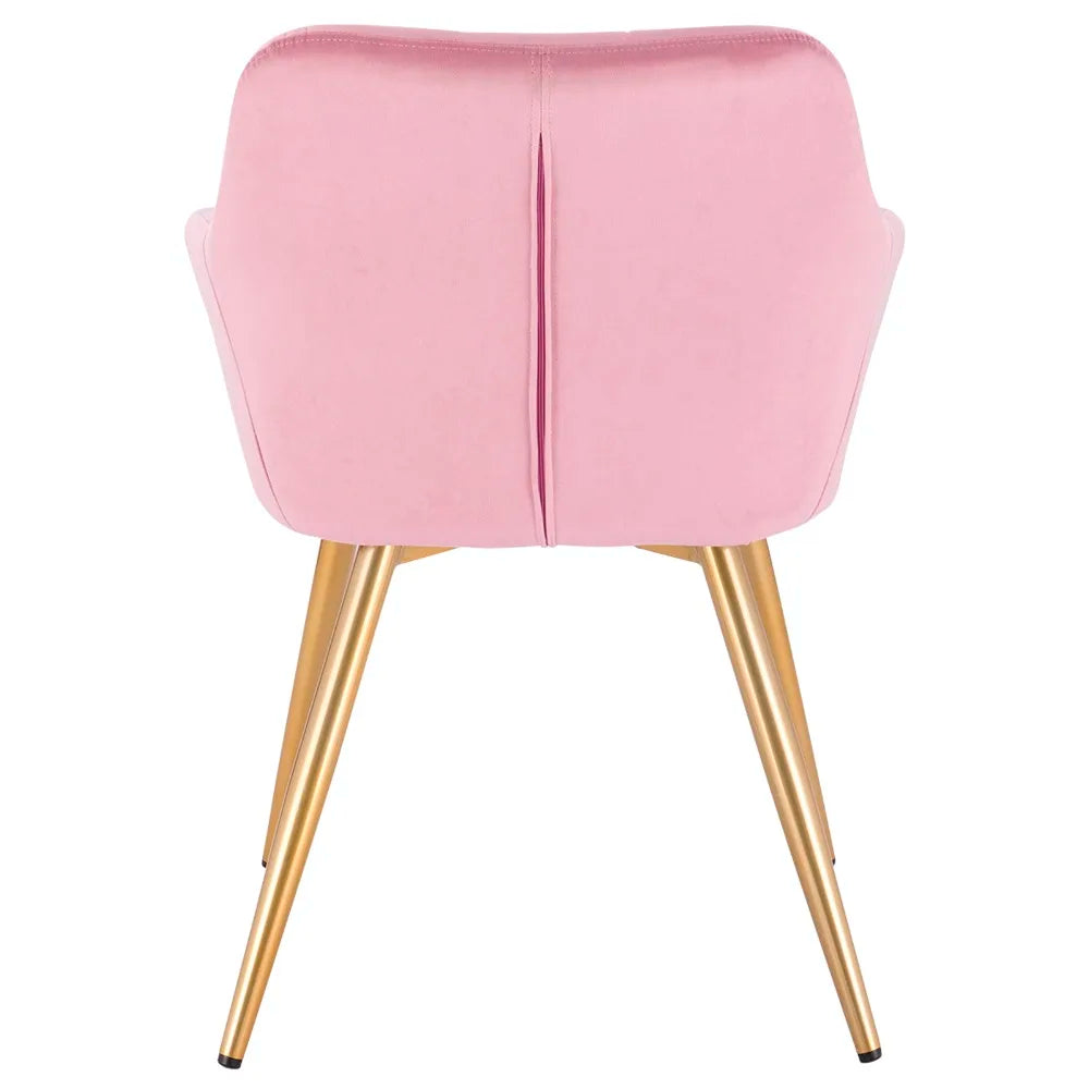 1PC Dining Chair Steel Legs Tub Chair Armchair Backrest Leisure Counter Lounge Living Room Chair Restaurant Kitchen Furniture