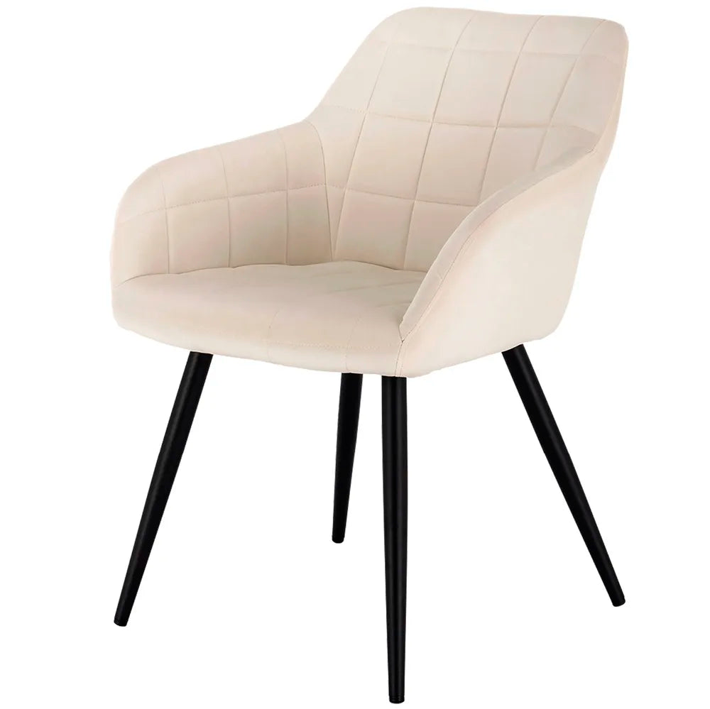 1PC Dining Chair Steel Legs Tub Chair Armchair Backrest Leisure Counter Lounge Living Room Chair Restaurant Kitchen Furniture