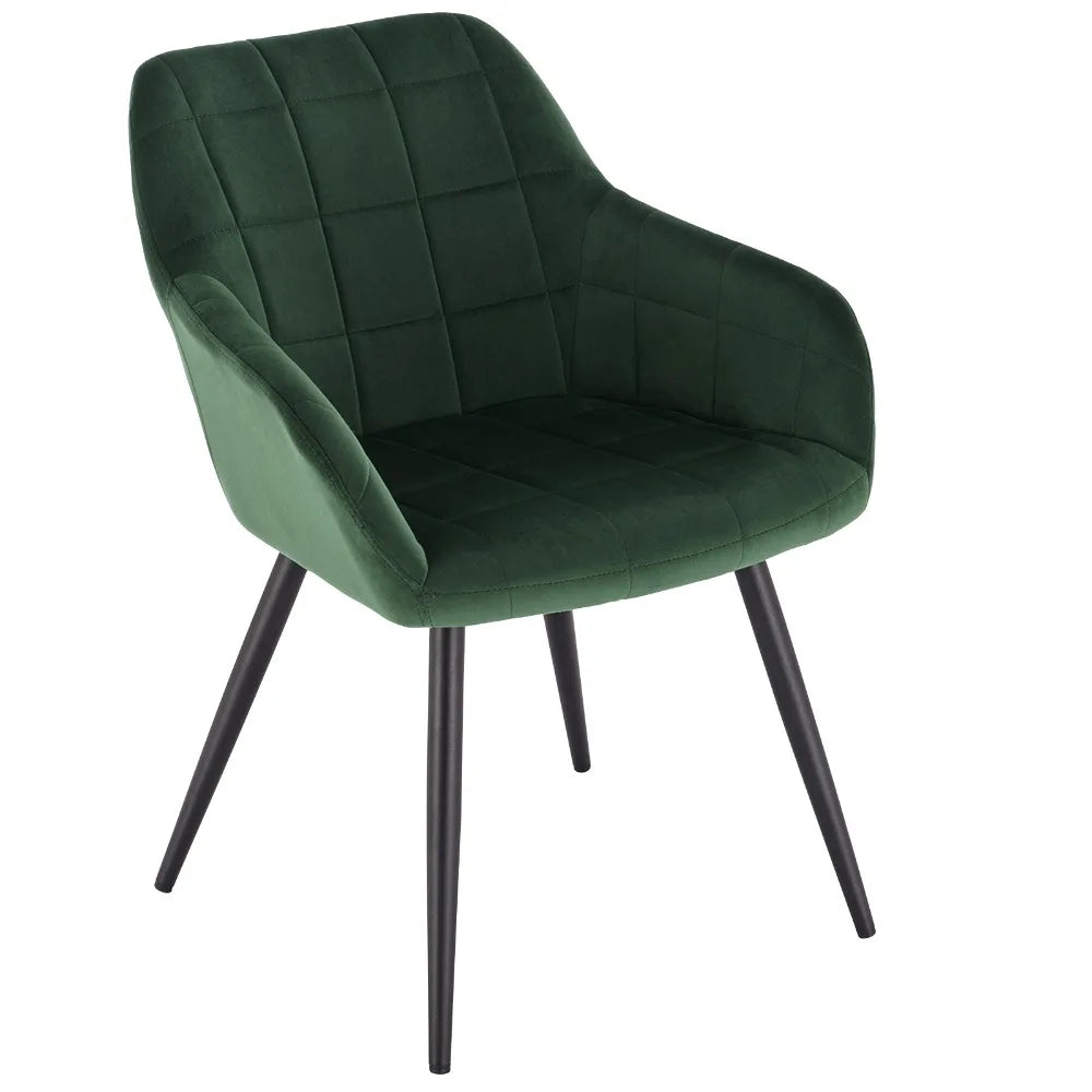 1PC Dining Chair Steel Legs Tub Chair Armchair Backrest Leisure Counter Lounge Living Room Chair Restaurant Kitchen Furniture