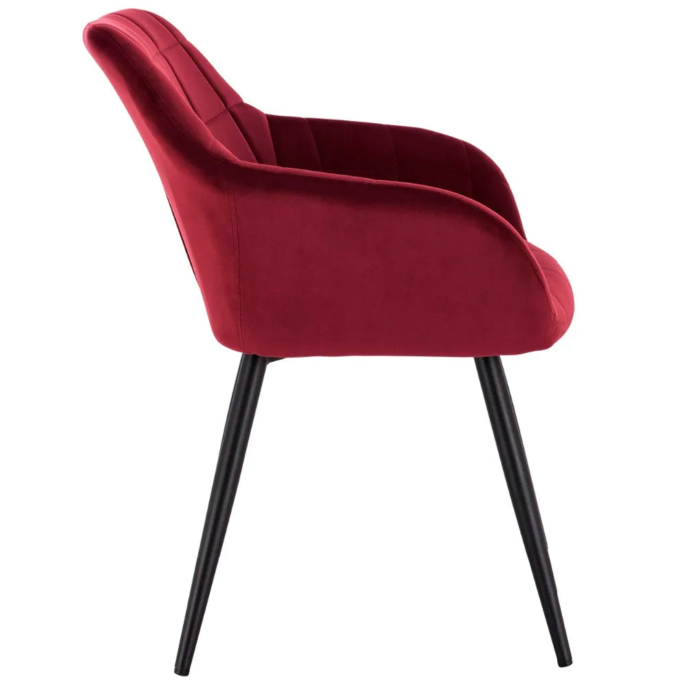 1PC Dining Chair Steel Legs Tub Chair Armchair Backrest Leisure Counter Lounge Living Room Chair Restaurant Kitchen Furniture