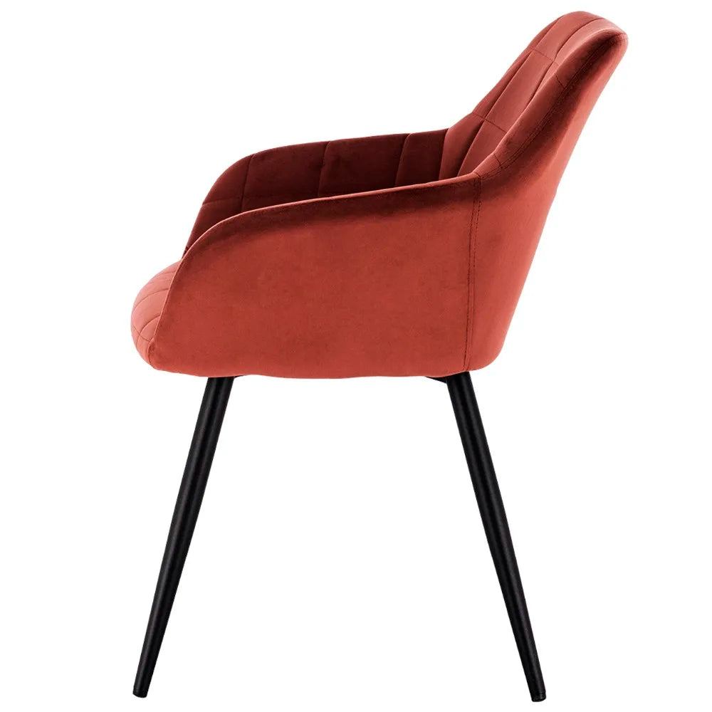 1PC Dining Chair Steel Legs Tub Chair Armchair Backrest Leisure Counter Lounge Living Room Chair Restaurant Kitchen Furniture